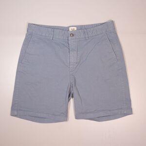 Flint and Tinder Chino Shorts Blue Gray 365 Huckberry Mens 34 x 7" Inseam